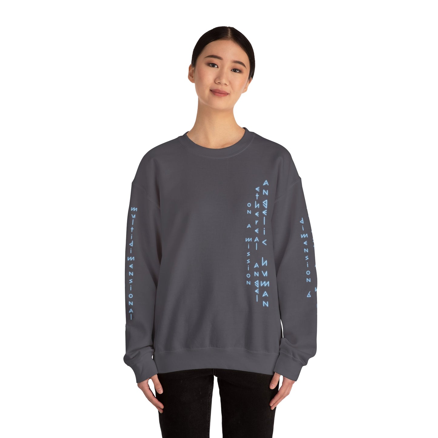 LIGHT WORKER Angel Unisex Heavy Blend™ Crewneck Sweatshirt