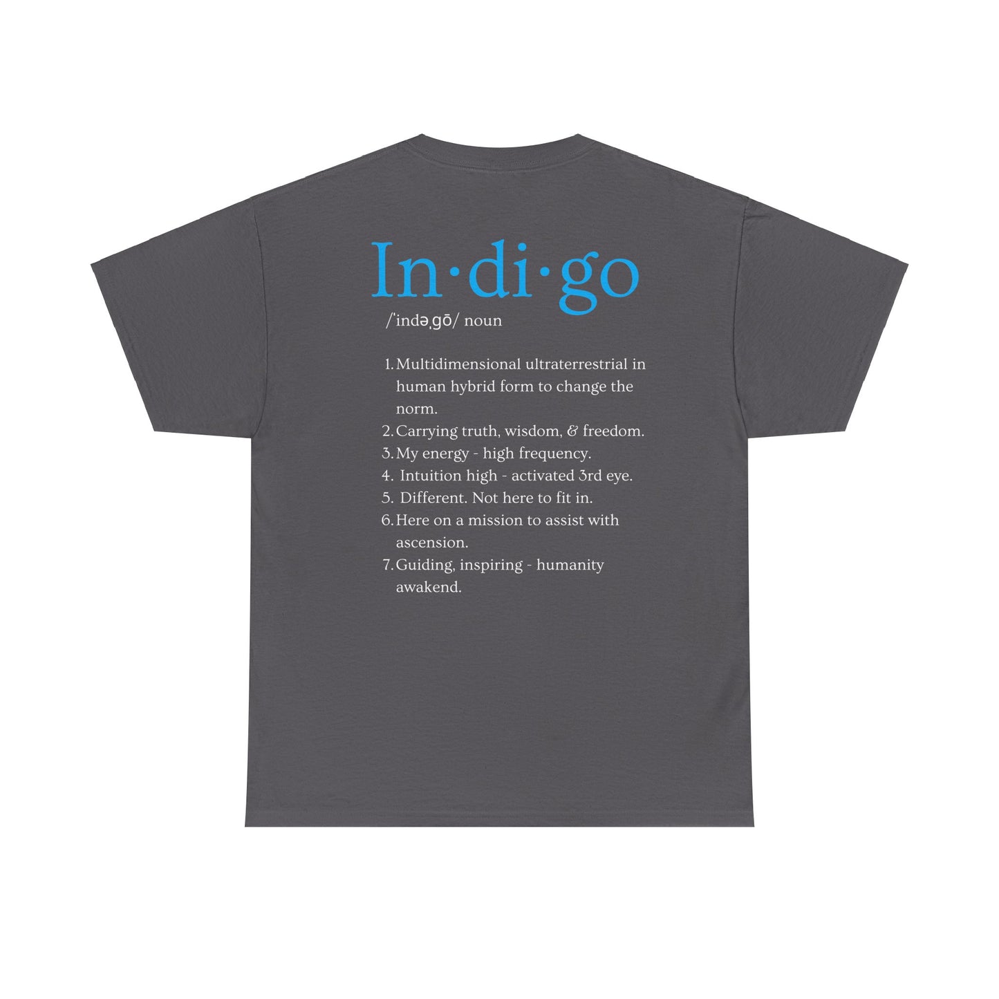 INDIGO Unisex Heavy Cotton Tee